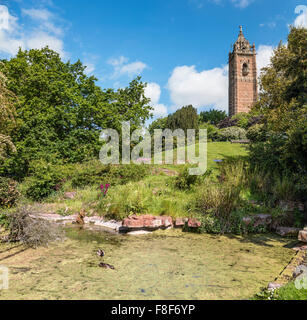 Cabot Tower a Brandon Hill Park, Bristol, Somerset, Inghilterra, Regno Unito Foto Stock