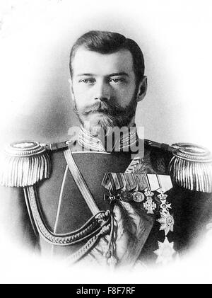 Lo Zar Nicola II di Russia (1868-1917) Foto Stock
