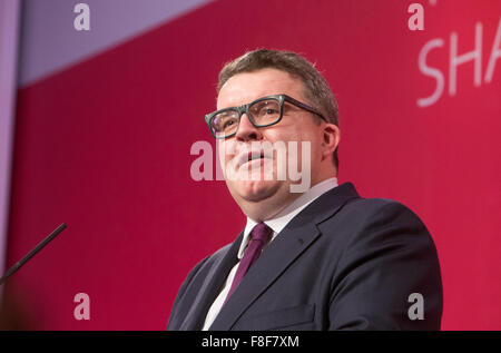 Vice leader laburista,Tom Watson, parla al partito laburista conferenza Foto Stock