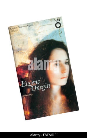 Programma per il 1994 nazionale inglese di produzione lirica di Eugene Onegin di Tchaikovsky at The London Coliseum. Foto Stock