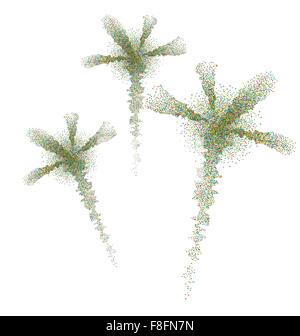 Holiday fuochi d'artificio di rottura di particelle colorate coriandoli Illustrazione Vettoriale