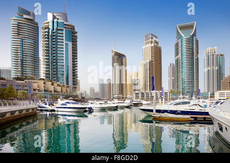 Dubai City - Marina, Emirati Arabi Uniti Foto Stock