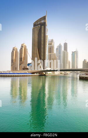 Dubai City - Marina, Emirati Arabi Uniti Foto Stock