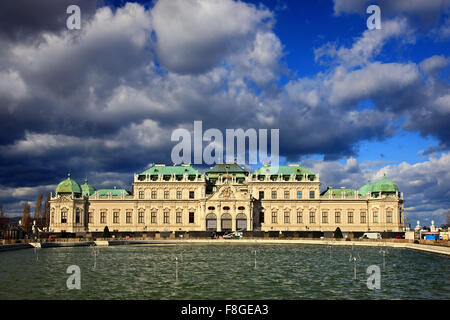 Oberes ("superiore') Palazzo Belvedere, Vienna, Austria Foto Stock