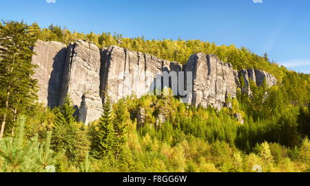 Adrspach città di roccia, Teplicke rocce, Repubblica Ceca Foto Stock