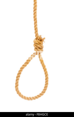 Cappio fatto di corde sullo sfondo Foto Stock