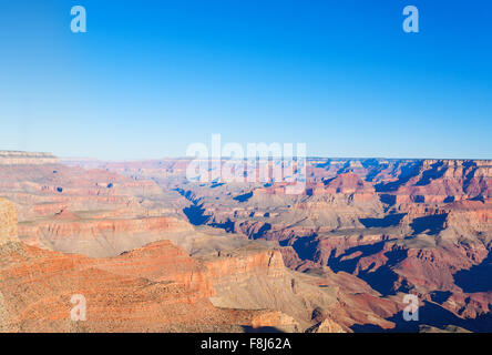 Prospettiva del Grand Canyon dal south rim Foto Stock