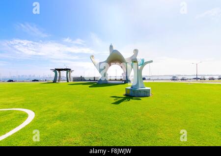 Il Portale del Pacifico, aka Shelter Island Gazebo, al punto Loma, a San Diego, la California del Sud, Stati Uniti d'America. Un Ar Foto Stock