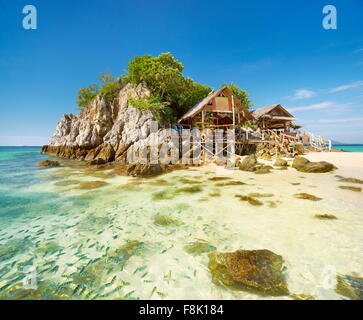 Thailandia - Baia di Phang Nga, Khai Island, il Mare delle Andamane Foto Stock