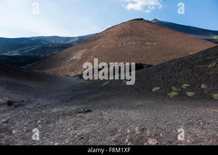 Il cratere del Monte Etna Foto Stock