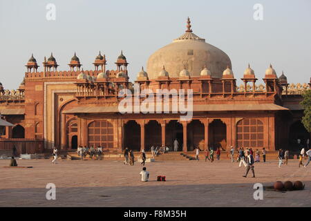 Agra, India, 26 Novembre 2012: Fatehpur Sikri, una città e un'amministrazione comunale nel distretto di Agra, India. Una città murata, UNESCO herit Foto Stock