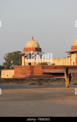 Agra, India, 26 Novembre 2012: Fatehpur Sikri, una città e un'amministrazione comunale nel distretto di Agra, India. Una città murata, UNESCO herit Foto Stock