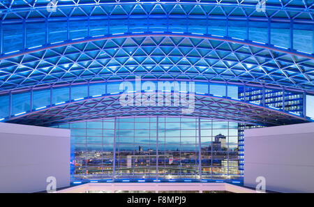 Un angelo Square, la Co-op HQ Manchester. La contemporanea facciata vetrata del pluripremiato Co-sede operativa edificio a un Angelo Square Foto Stock