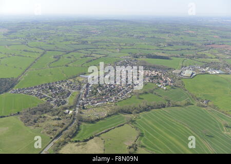 Una veduta aerea del Warwickshire Village di New Arley e la campagna circostante Foto Stock