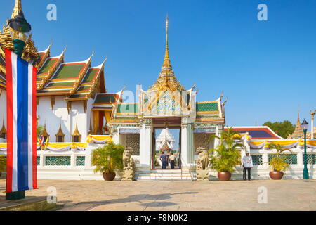 Thailandia - Bangkok, il Grand Palace, Dusit Maha Prasat-Throne Hall Foto Stock