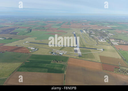 Una veduta aerea di RAF Cranwell e la circostante campagna del Lincolnshire. Foto Stock