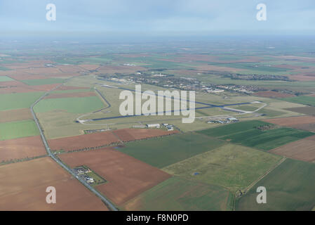 Una veduta aerea di RAF Cranwell e la circostante campagna del Lincolnshire. Foto Stock