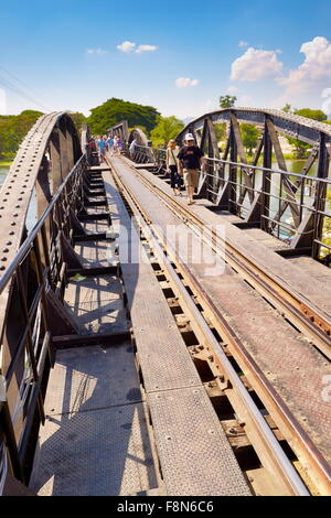 Thailandia - Kanchanaburi, il Ponte sul Fiume Kwai Foto Stock