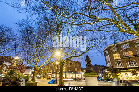 Quadrato arancione Pimlico a Natale London REGNO UNITO Foto Stock