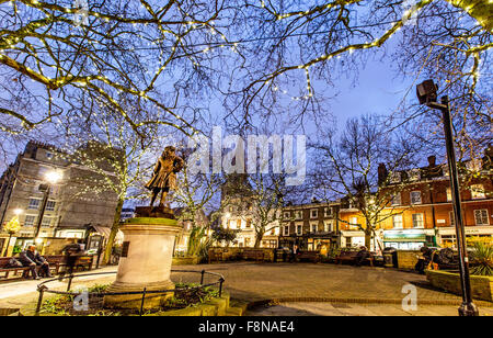 Quadrato arancione Pimlico a Natale London REGNO UNITO Foto Stock