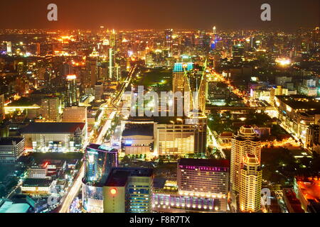 Thailandia - Bangkok, antenna cityscape vista dal cielo Bayoke Tower Foto Stock