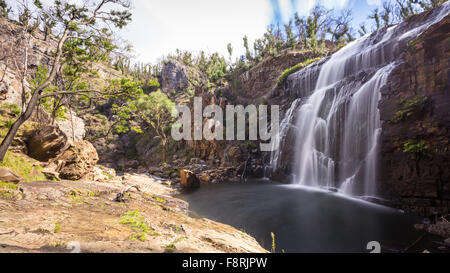 Cascata di MacKenzie, Parco Nazionale di Grampians, Victoria, Australia Foto Stock