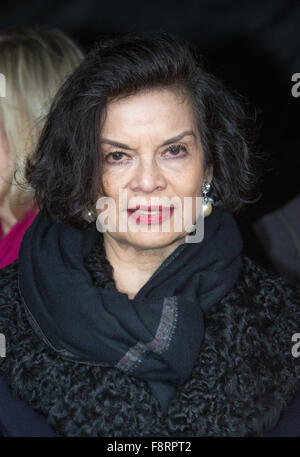 Bianca Jagger,ex moglie di Mick Jagger,parlando a 1 miliardi di euro in aumento di eventi azione di supporto contro la violenza sulle donne Foto Stock