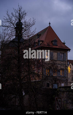 Il vecchio municipio (Altes Rathaus) in Bamberg Foto Stock