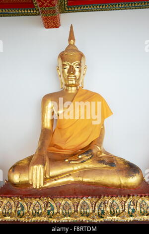 Thailandia - Bangkok, Wat Phra Kaeo tempio, Grand Palace e statue di Buddha Foto Stock