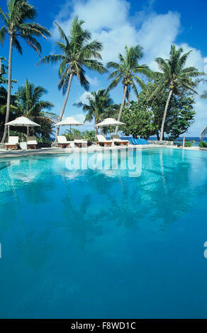 Fiji, Yasawa Island, Yasawa Isalnd Resort, piscina Foto Stock