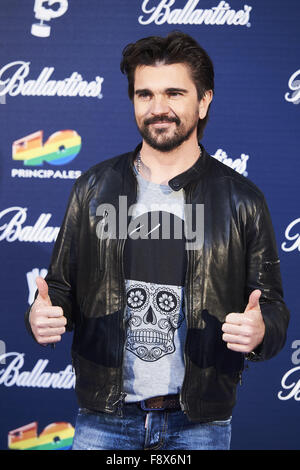 Madrid, Spagna. Undicesimo Dec, 2015. Juanes assiste '40 Principales Awards' 2015 photocall al Palacio de los Deportes il 11 dicembre 2015 a Madrid, Spagna. Credit: Jack Abuin/ZUMA filo/Alamy Live News Foto Stock