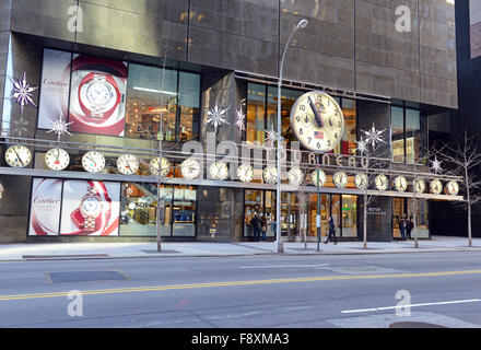 La Tourneau Watch Store sulla 57th street a Manhattan Foto Stock