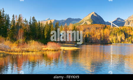 Strbske Pleso, Slovacchia, Monti Tatra Foto Stock