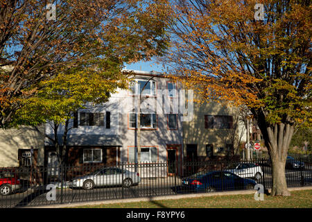 East Boston quartiere residenziale, Boston, Massachusetts Foto Stock