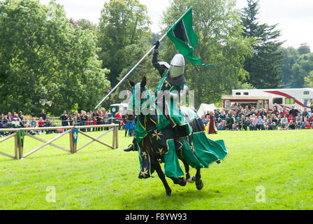 Giostre a Castle Fraser in Aberdeenshire, Scozia. Foto Stock