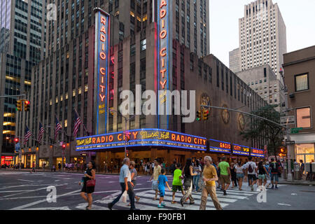 Radio City Music Hall, Midtown Manhattan, a New York City, Stati Uniti d'America Foto Stock