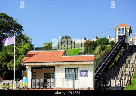 Storico scogliera di Southend, ferroviaria Western Esplanade, Southend-On-Mare, Essex, Inghilterra, Regno Unito Foto Stock