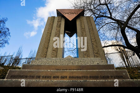 Dachau Memorial a Pere Lachaise Foto Stock