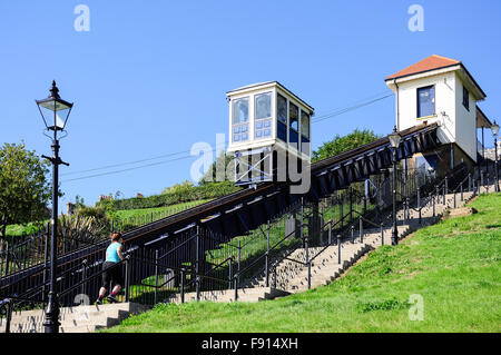 Storico scogliera di Southend, ferroviaria Western Esplanade, Southend-On-Mare, Essex, Inghilterra, Regno Unito Foto Stock