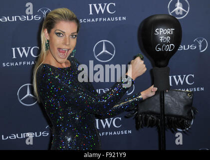 Laureus Sport per buona Preisverleihung im Hotel Grand Hyatt offre: Annika Gassner Dove: Berlino, Germania Quando: 11 Nov 2015 Foto Stock