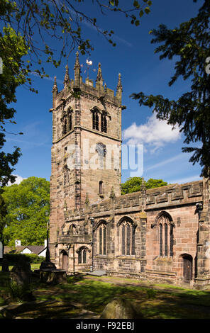 Regno Unito, Inghilterra, Cheshire, Gawsworth, St James Church Foto Stock