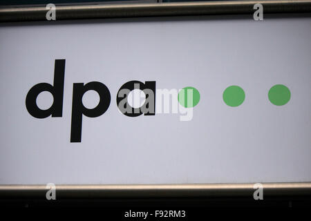 Markenname: 'DPA Deutsche Presse Agentur', Berlino. Foto Stock