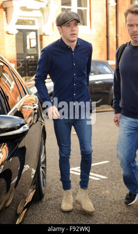 Niall Horan arriva a Maida Vale Studios con: Niall Horan dove: Londra, Regno Unito quando: 12 Nov 2015 Foto Stock