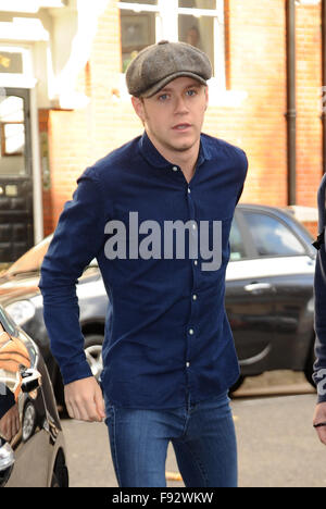 Niall Horan arriva a Maida Vale Studios con: Niall Horan dove: Londra, Regno Unito quando: 12 Nov 2015 Foto Stock