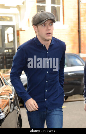 Niall Horan arriva a Maida Vale Studios con: Niall Horan dove: Londra, Regno Unito quando: 12 Nov 2015 Foto Stock