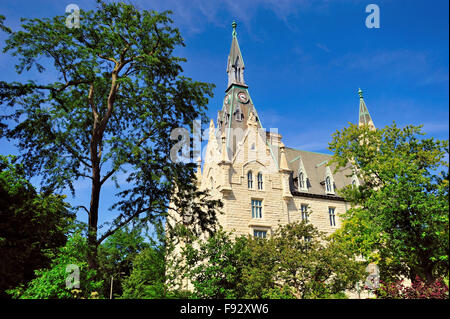 Università Hall nel campus della Northwestern University di Chicago sobborgo di Evanston, Illinois, Stati Uniti d'America. Foto Stock