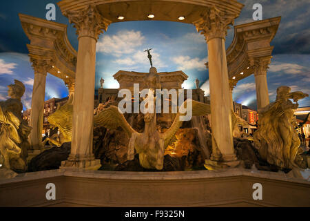 Fontana nel forum al Caesars Palace Hotel Las Vegas, Nevada, STATI UNITI D'AMERICA Foto Stock