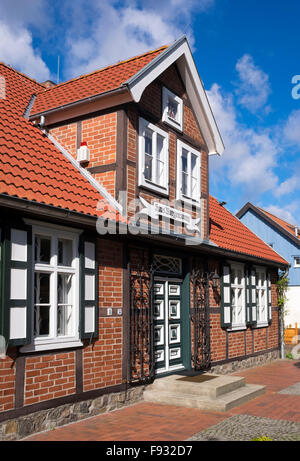 Il Captain's House, Haus Morgensonne, Zingst museo di storia locale, Ostseeheilbad Zingst, Mar Baltico Health Spa Foto Stock