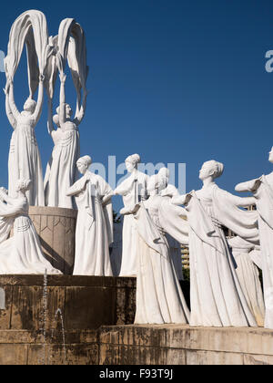 Mansudae fontana-park, Pyongyang,, Corea del Nord, Asia Foto Stock