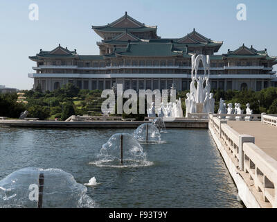 Mansudae fontana-park, Pyongyang,, Corea del Nord, Asia Foto Stock